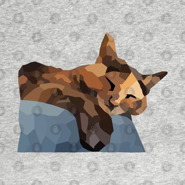 Tortie Low Poly by nonbeenarydesigns